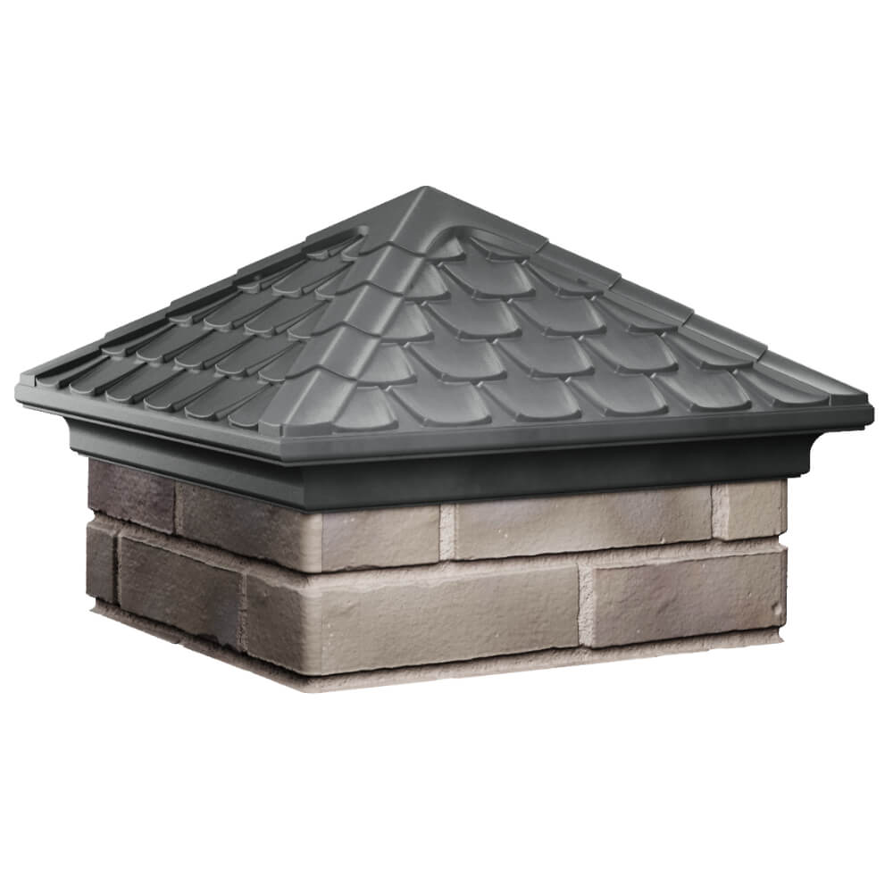 Колпак Zking Эльбрус Серый на столб 1.5х1.5 кирпича (385х385мм) в Светлограде фото