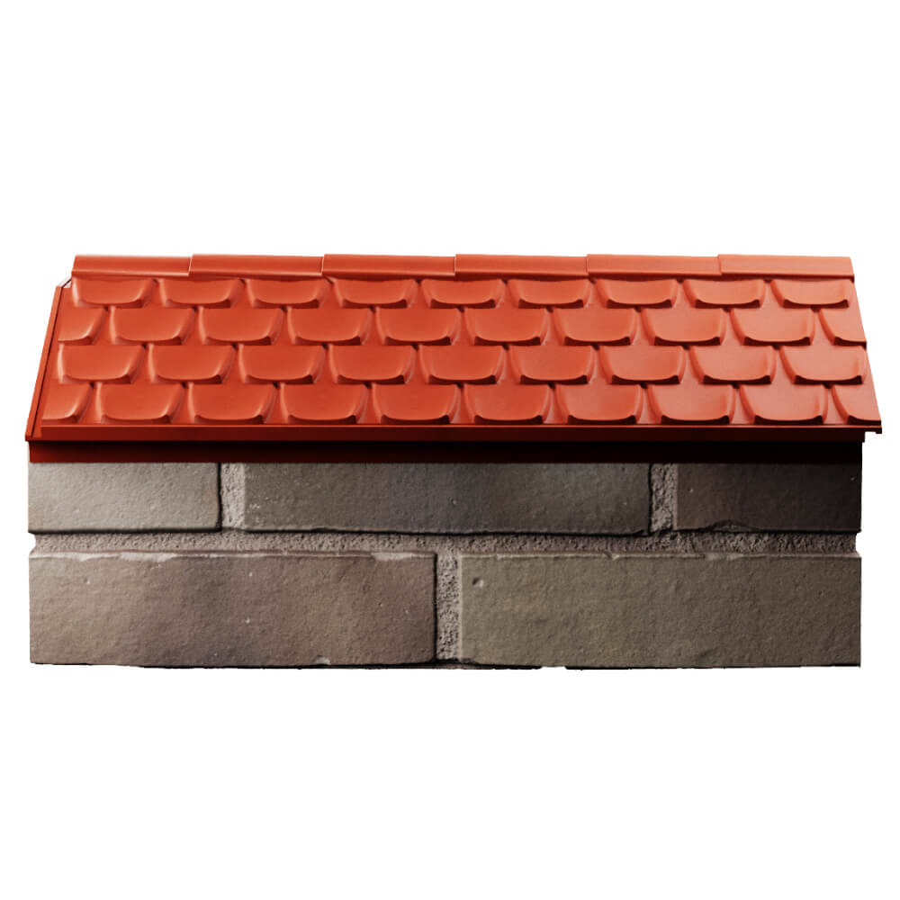Парапет Zking Эльбрус Красный с посадкой на 1 кирпич (255мм) в Светлограде фото