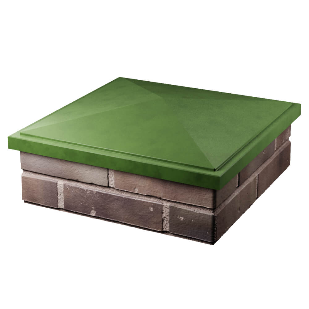 Колпак Zking БонаМоно Зеленый на столб 2х2 кирпича (515х515, 530х530мм) в Светлограде фото