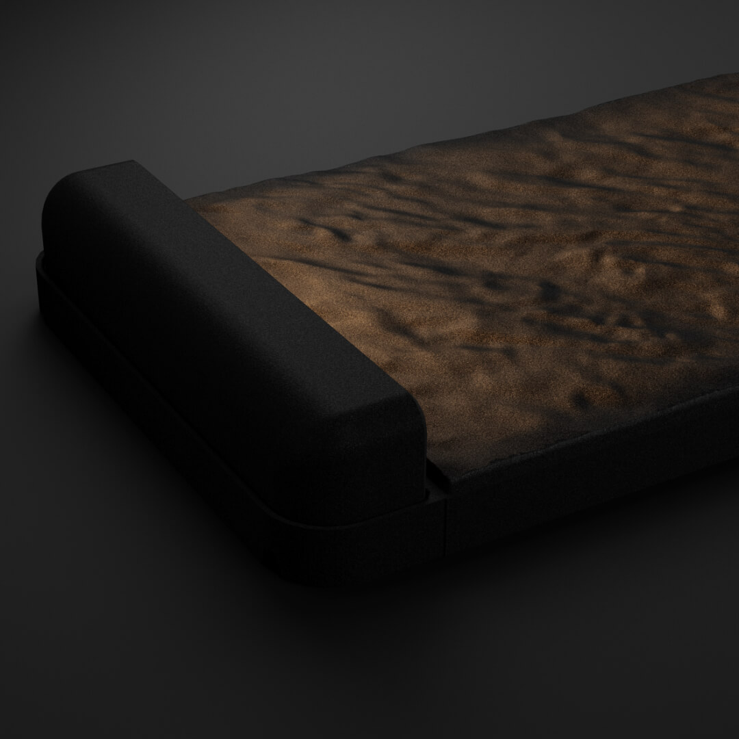 LED Светильник для шаговой плиты STONE Черный Сланец 330х75х98мм в Светлограде фото