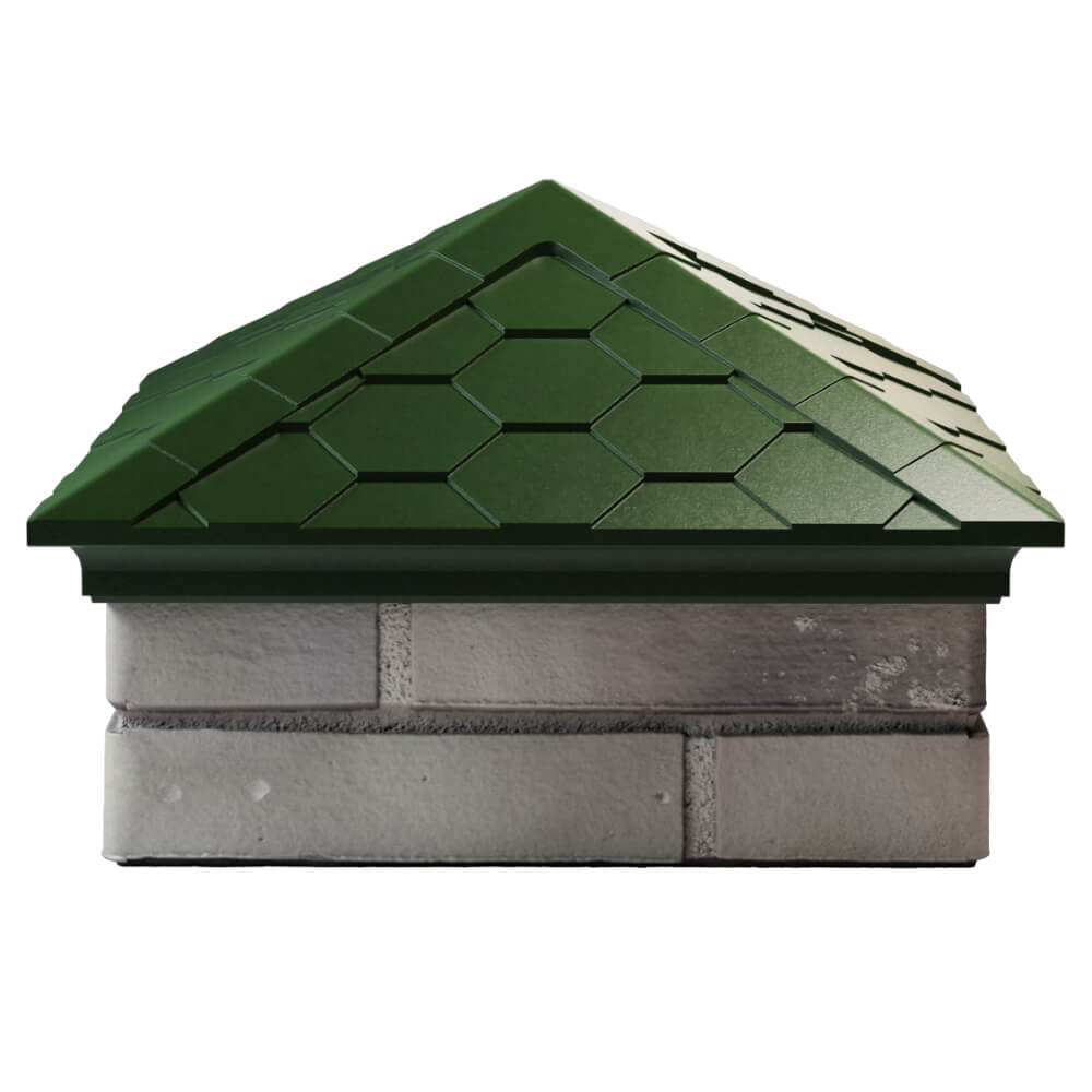 Колпак Zking Эверест Зеленый на столб 1.5х1.5 кирпича (390х390мм) Светлоград фото