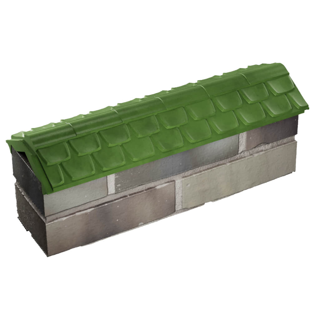Парапет Zking Эльбрус Зеленый с посадкой на 0.5 кирпича (130мм) в Светлограде фото
